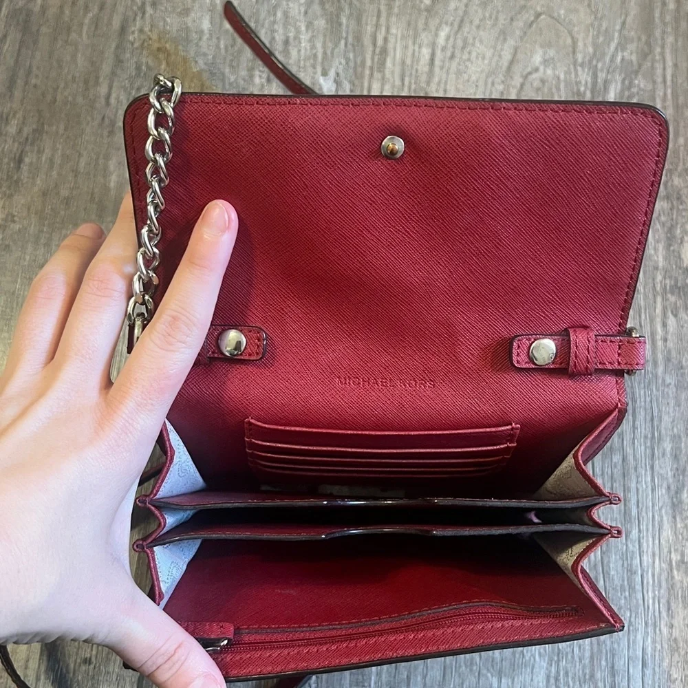 FINAL PRICE Michael Kors Red Crossbody Purse